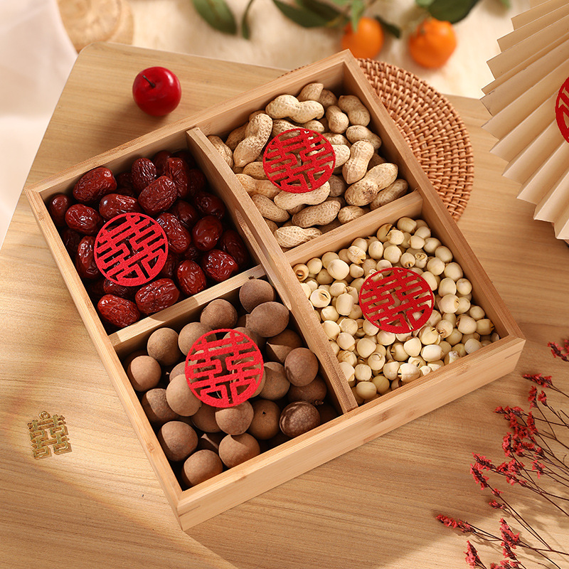 Wedding Reception Small Decorations Early Marriage Lucky Fruit Mold Basket Arrangement Desk Setting Decor Bridal Preparation Supply Variety