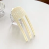 Three-tooth comb-Milk white