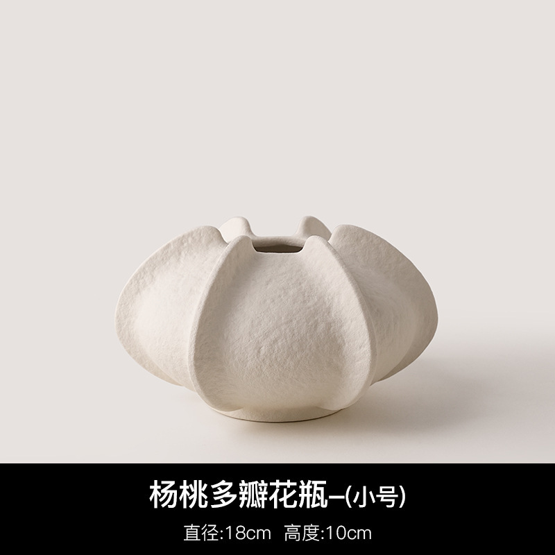 景徳鎮セラミック中世花瓶装飾品リビングルームデスクトップわびさびスタイルフラワーアレンジメント模擬花アート家の装飾|undefined