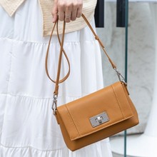 欧美包包新款质感真皮单肩斜挎包时尚百搭高级感斜跨小方包女士包