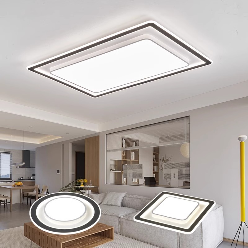 Guangdong Zhongshan Lighting 2023 New Model Living Room Lamp Modern Simple Full Spectrum Ceiling Lamp Set Direct Manufacturer Sale