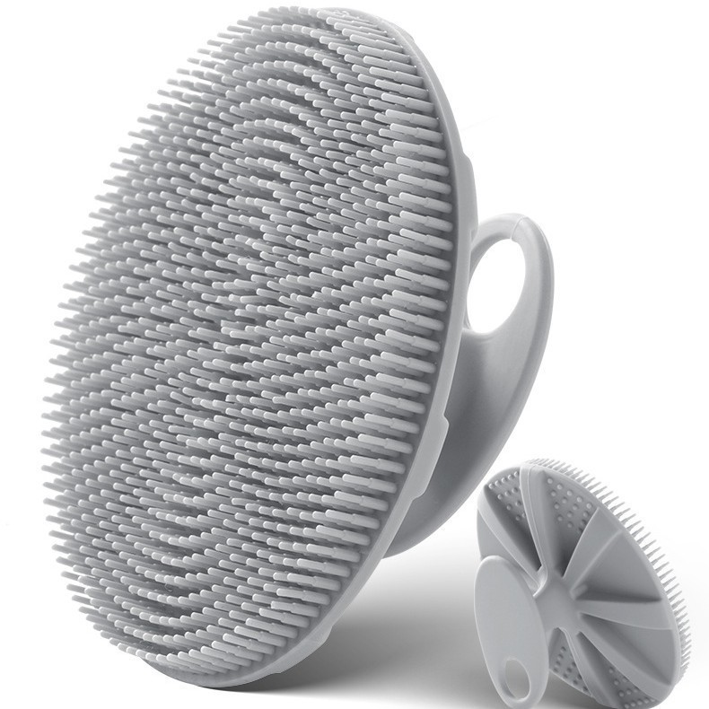 Cepillo táctil de silicona para entrenamiento sensorial, cepillo de baño para bebé, cepillo de baño suave, cepillo para champú, cepillo de masaje