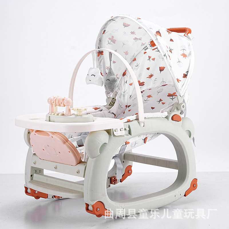 Baby Rocking Chair, Pushable and Reclining Soothing Rocking Chair, Newborn Cradle, Baby Recliner, Baby Soothing Device, Baby Rocking Chair