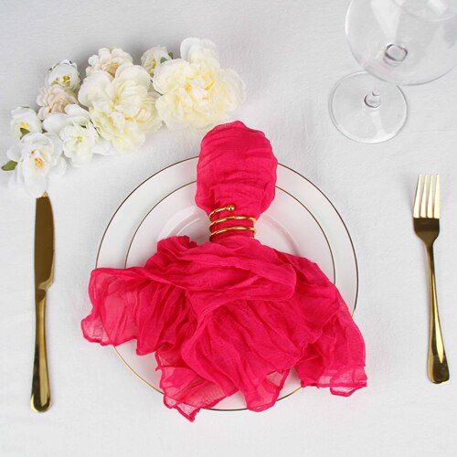 New Wedding Party Tablecloth Decor Square Simple Modern Home Use Pleated Bali Fabric Solid Color Tablecloth