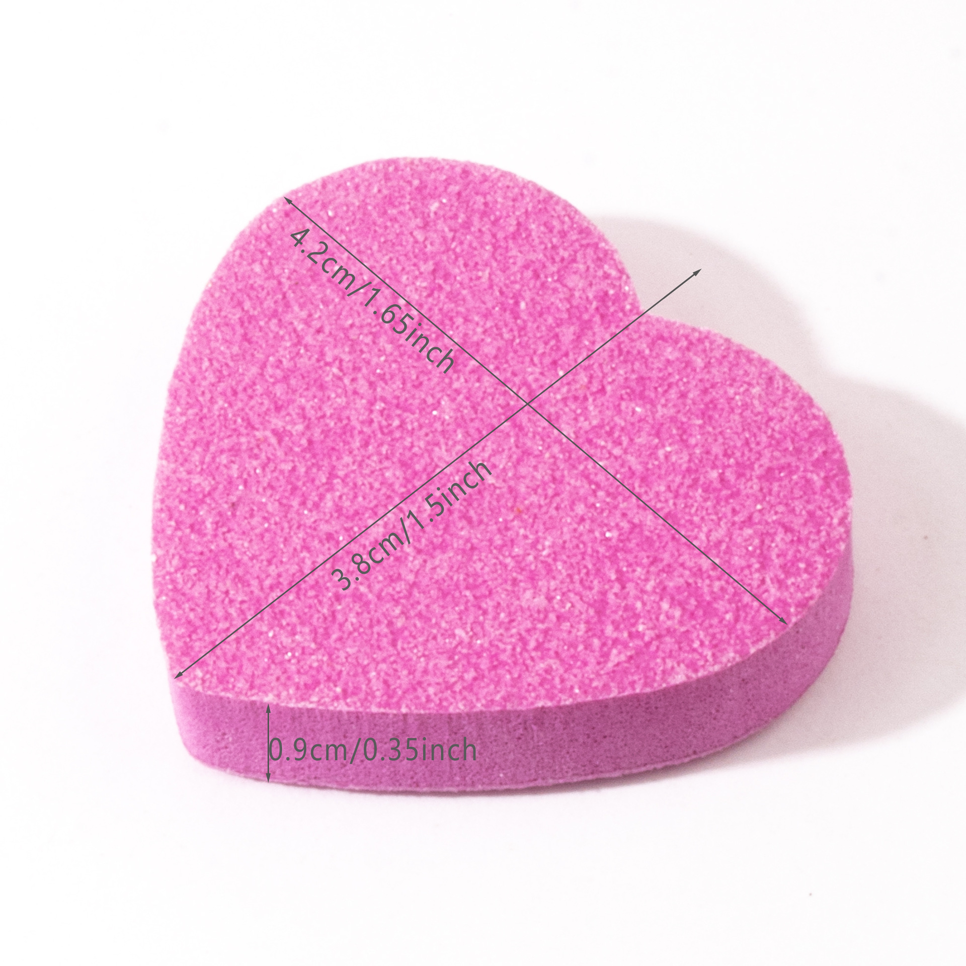 Mini amor esponja archivo de uñas pulido alto elástico pulido archivo de uñas de amor esponja archivo de alta espuma