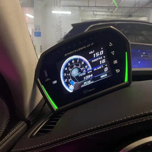 SDAO avtomobil DEFI çoxfunksiyalı OBD LCD sayğac sürət turbin su temperaturu yağ təzyiqi