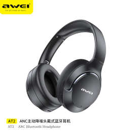 Awei头戴式降噪蓝牙耳机AT2空间音频ANC主动降噪超长续航蓝牙耳机
