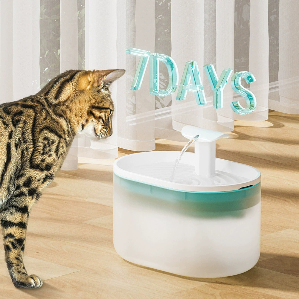 Трансграничный взрыв 2.1L питатель воды для домашних животных собака собака кошка питатель воды большой емкости с фильтром воды