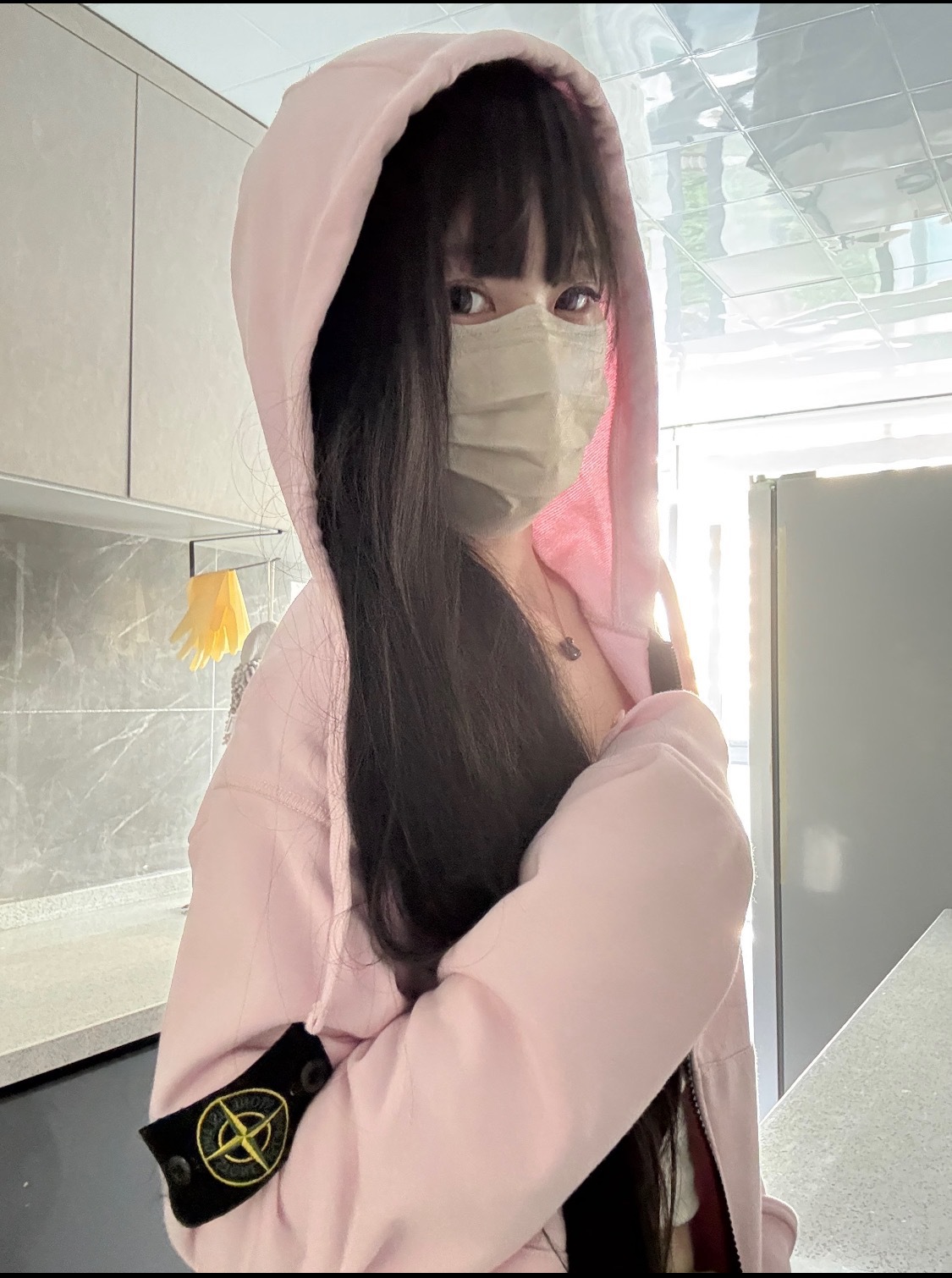 拉链（隐藏）淡淡粉