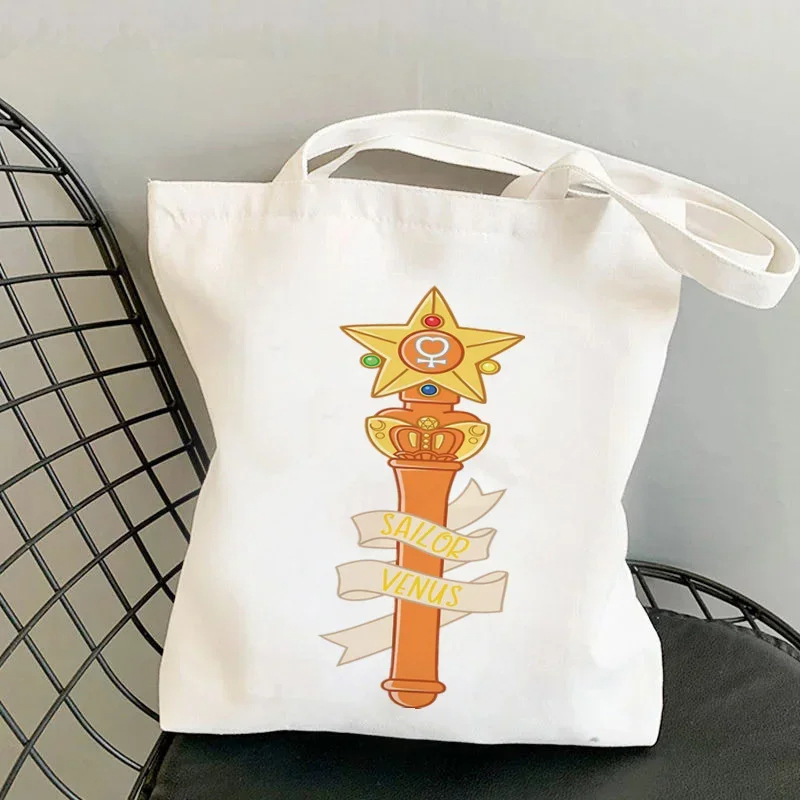 Comercio exterior Sailor Meow impresión Kawai bolsa Harjuku bolsa de compras damas lienzo bolsa de mano casual para niñas