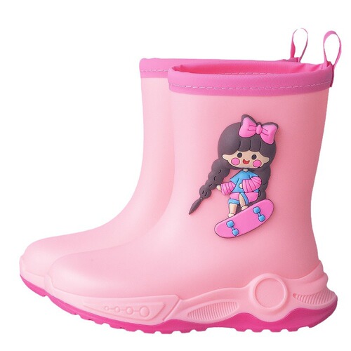 New Star Sports Style 3D Stereo Cartoon Rain Rubber Shoes for Big Kids, Boys and Girls