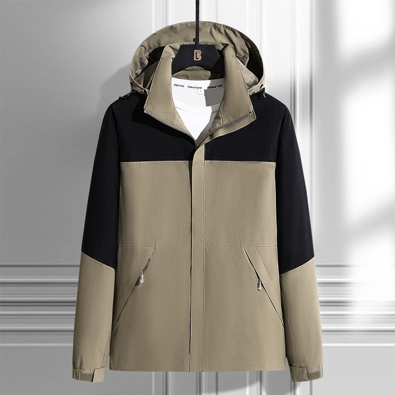 Shake rápido para la versión americana de la chaqueta de asalto para hombres y mujeres parejas abrigo casual otoño y invierno nueva chaqueta con capuz suelta marca de moda para hombres