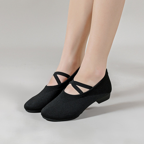 Dance shoes for women, outdoor square ballet shoes, sailor dance shoes, soft-soled dance shoes, body training shoes