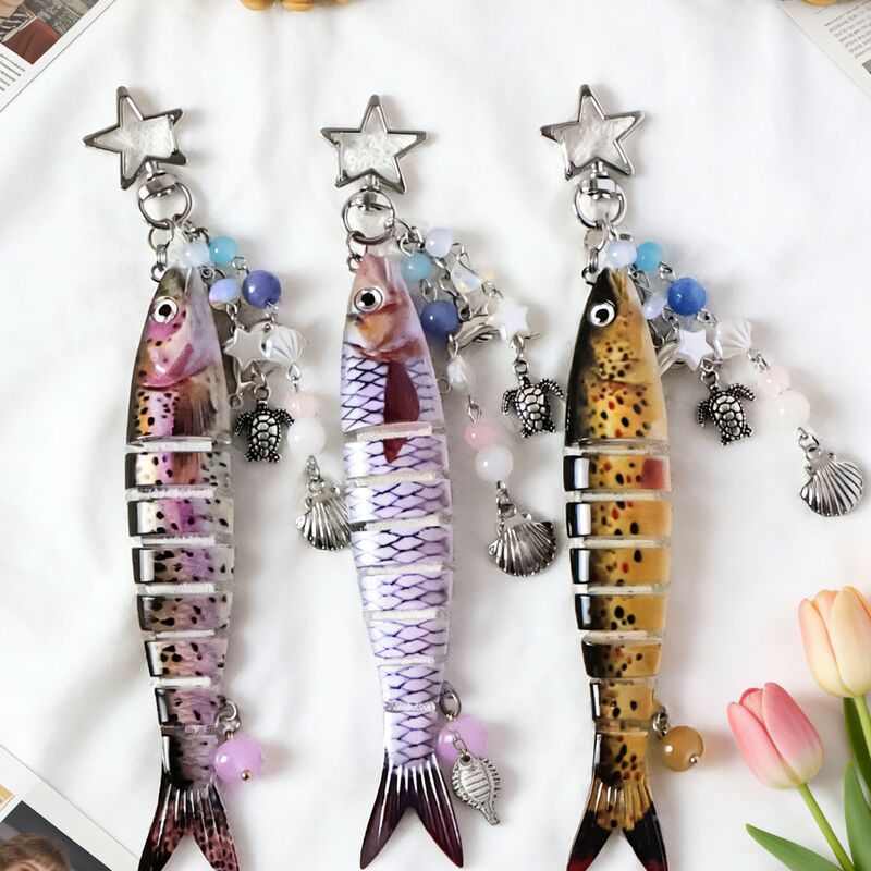 Fish Keychain Fish Hook Keychain Fish Bait Keychain Backpack Pendant Creative Keychain Pendant Fish Keychain Fish Hook Keychain Fish Bait Keychain Backpack Pendant Creative Keychain Pendant