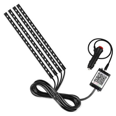 Other lights | atmosphere light indoor light LED - cigarette-lighter-72led-app-model-colorful-light-strip-voice-control-bag