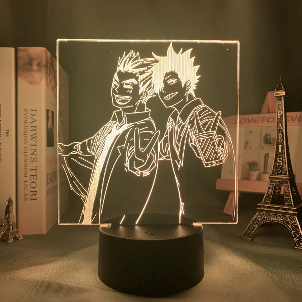 Акриловая ночная LED-лампа с волейболом, минифигура, 3D, подарок на день рождения