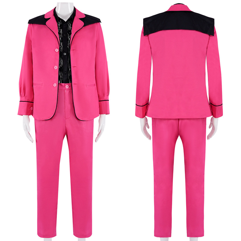 Spot Pink Elvis Elvis Pulsley Suit Cosplay Halloween Men's Clothing Wholesale