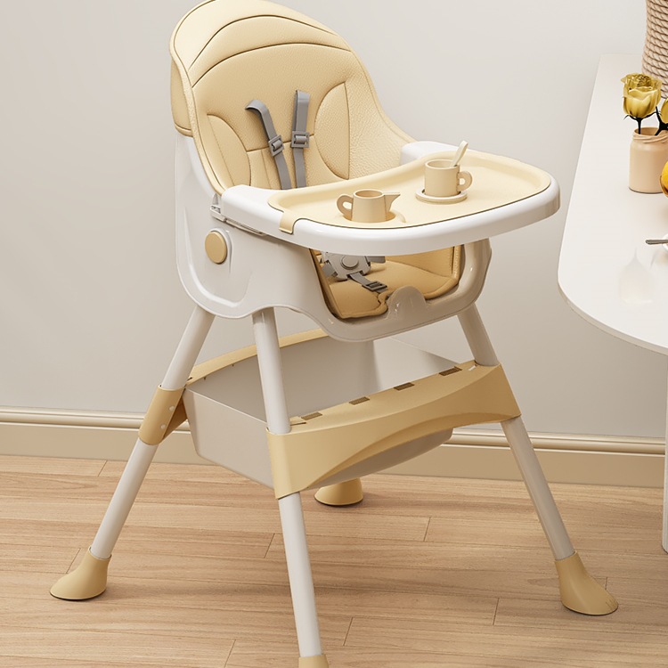 Baby Dining Chair, Dining Chair, Household Multi-Functional Foldableable Portable Baby Dining Table Seat, Young Kidsren's Baby Chair