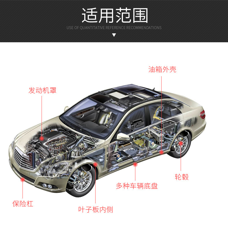 Car Chassis Armor Anti-Rust Paint Soundproof Glue Resin Particle Chassis Anti-Collision Armor Quick-Drying Non-Self-Spraying Type
