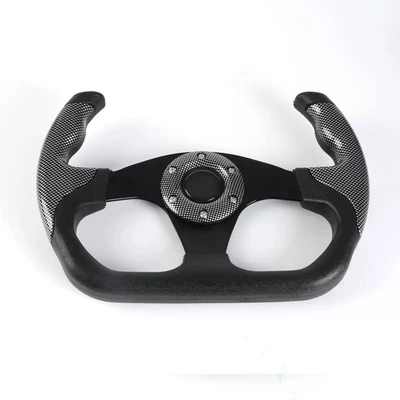 Games, Go-Kart 13-Inch 320mm Racing-Style – Steering wheel - jg-8989-carbon-pattern-color