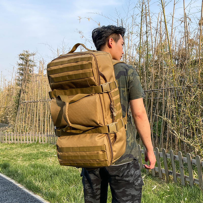 登山バッグ、大容量の手荷物バッグ、多目的バックパック、バックパック、ポータブルトラベルバッグ、デュアルユースの荷物バッグ
