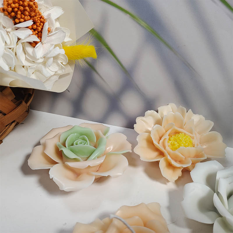 三信花卉香薫ろうそくシリカゲル金型diy花びら拡香石手作り石けん石膏樹脂ろうそく砥石|undefined