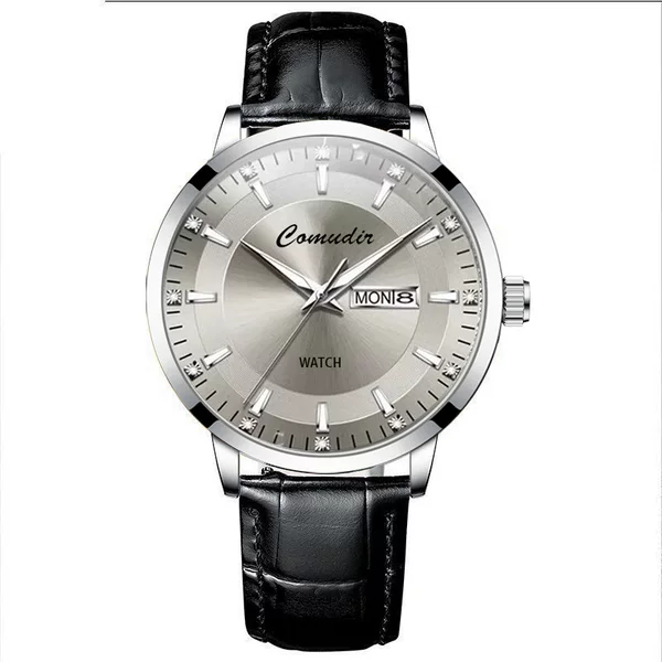 Fully Automatic Imitation Mechanical Watch, Business Men's Watch, Hollow Design, Waterproof, Luminous, Dual Calendar, High-Value Watch