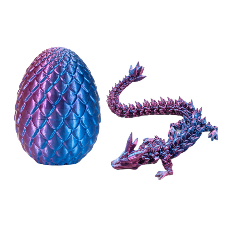 跨境批发3D打印龙蛋神龙套装玩具宝石龙摆件手办礼物装饰创意潮玩|undefined