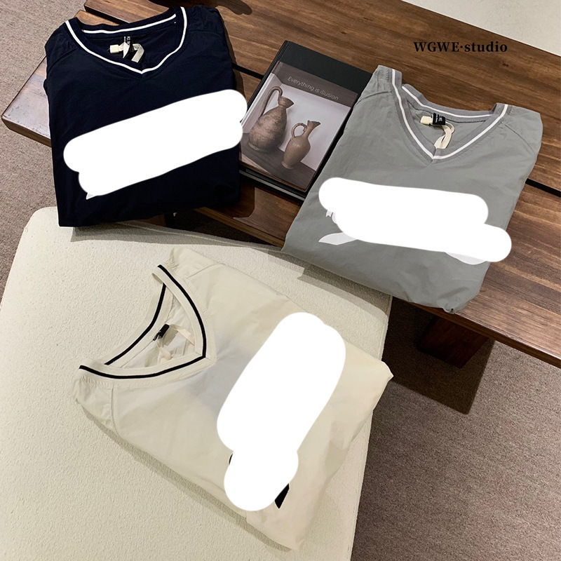 WGWE6708V领长袖球服复古美式卫衣慵懒宽松上衣|undefined