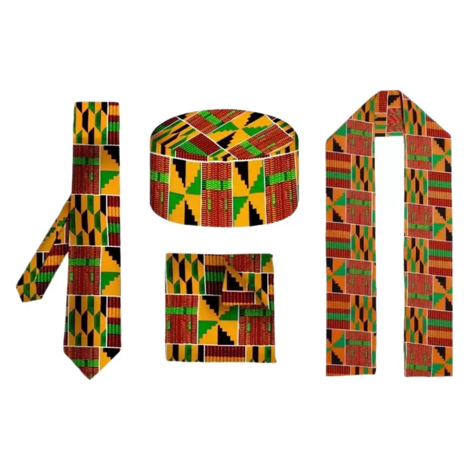 跨境新品非洲部落印花圆帽 裹头巾 领带 披肩