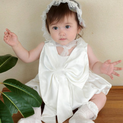 夏の赤ちゃんのワンピースは週の服をつかんで新生児のスカートの女の子の満1歳の宴会のお尻の服を包んで、乳幼児は登ります。