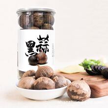 善芝林黑蒜罐装大个头独头发酵黑蒜头即食正宗黑大蒜山东特产药材
