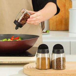 Sprinkle Bottle Seasoning Bottle Kitchen Household Seasoning Bottle Salt Pot Seasoning Jar Sealed Barbecue Cumin Bottle Seasoning suit