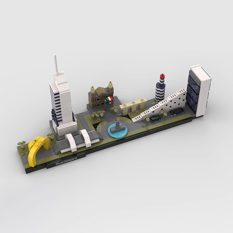跨境热卖兼容积木MOC-101685瓜达拉哈拉创意场景建筑拼装模型礼物