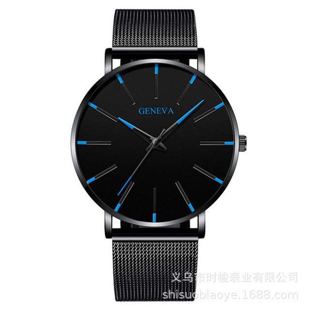 Aliexpress Hot Style 2025 New Geneva Couple Men and Women Universal Simple Business Mesh Quartz Watch