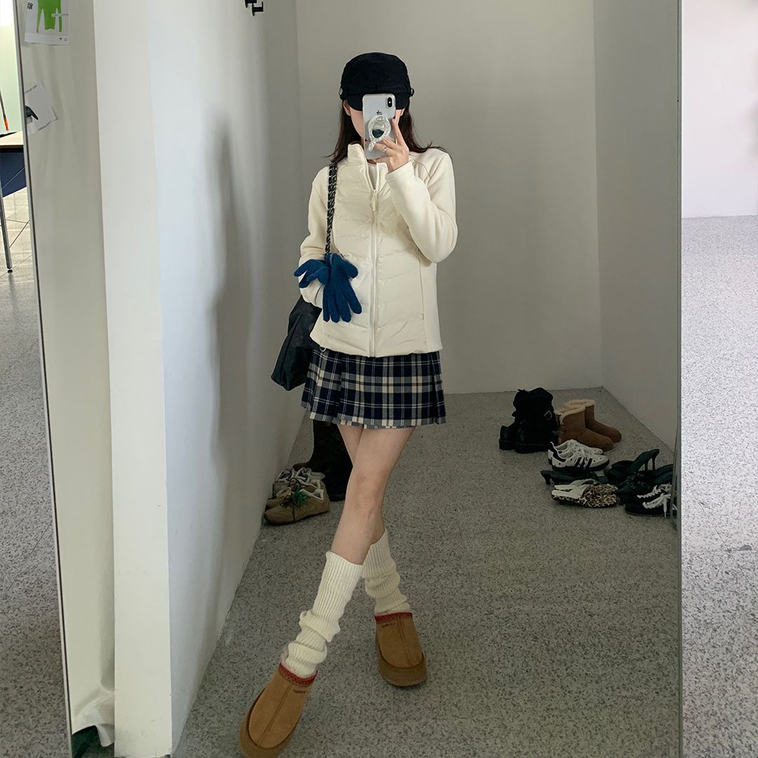 杜小宅轻薄羽绒服女秋冬新款白鸭绒内胆韩版立领修身加厚保暖外穿