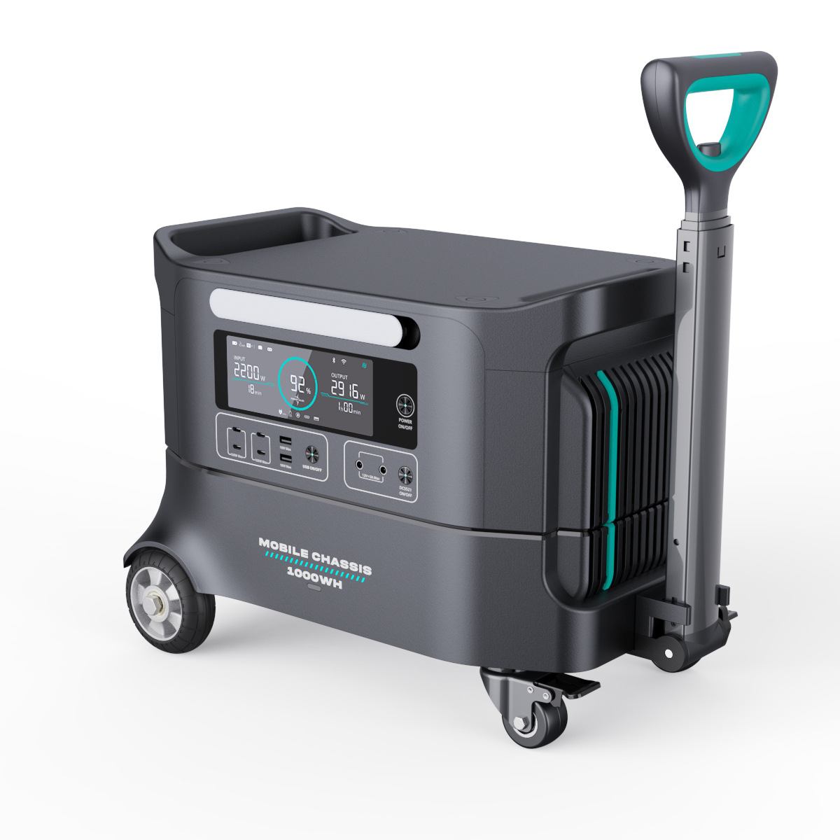 Lirui Librds fuente de alimentación de emergencia 2kWh fuente de alimentación móvil al aire libre de gran capacidad 2200W fuente de alimentación de alta potencia