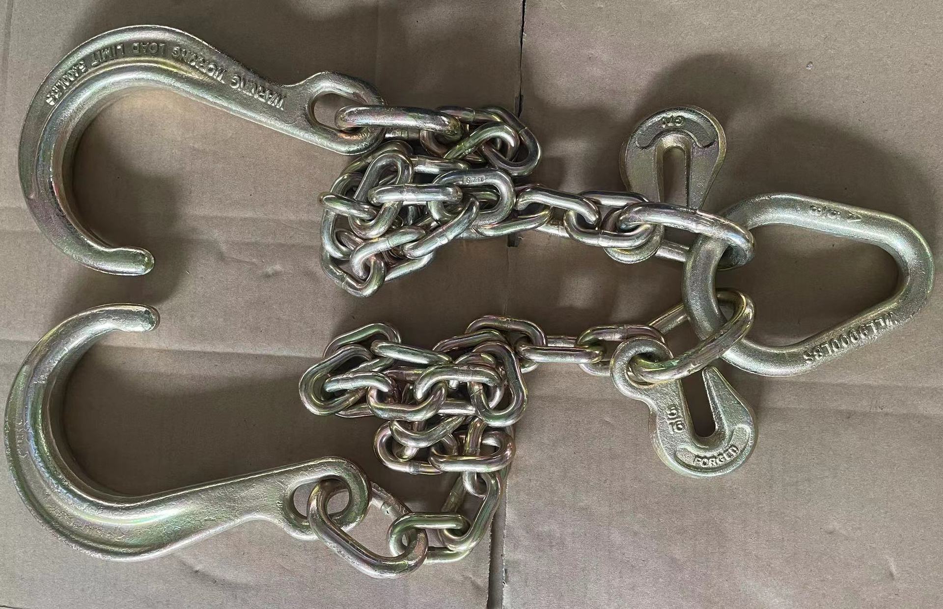 美标捆扎链条锰钢材质G70镀锌链条高强度工业吊装链条厂家现货