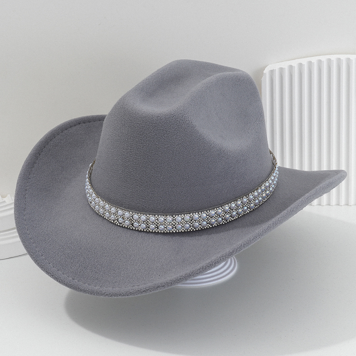 Sombrero de Vaquero para Novia de Poliéster Térmico para Bodas y Conciertos image 10