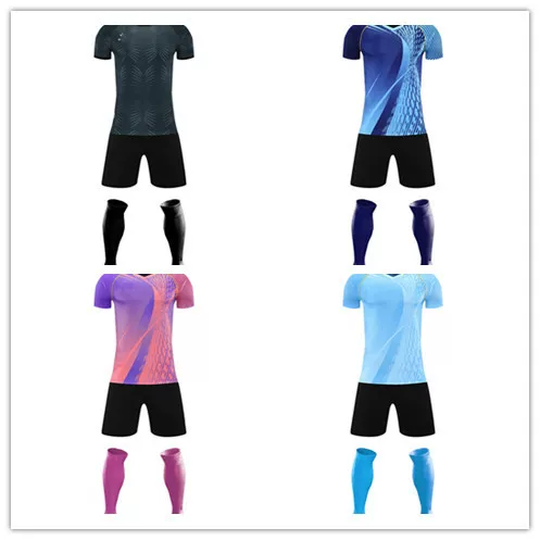 Directly Supplied from the Source, New Football Uniforms, Breathable Short-Sleeved Daily Sports Training Team Uniforms, Adult Football Uniforms