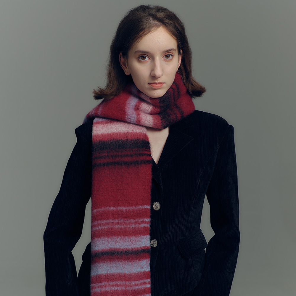 Sciarpa di design per uomo e donna, tinta unita, strisce fresche, sciarpa in imitazione cashmere per donna, autunno e inverno, morbida atmosfera, piccolo bavaglino_voghion.com