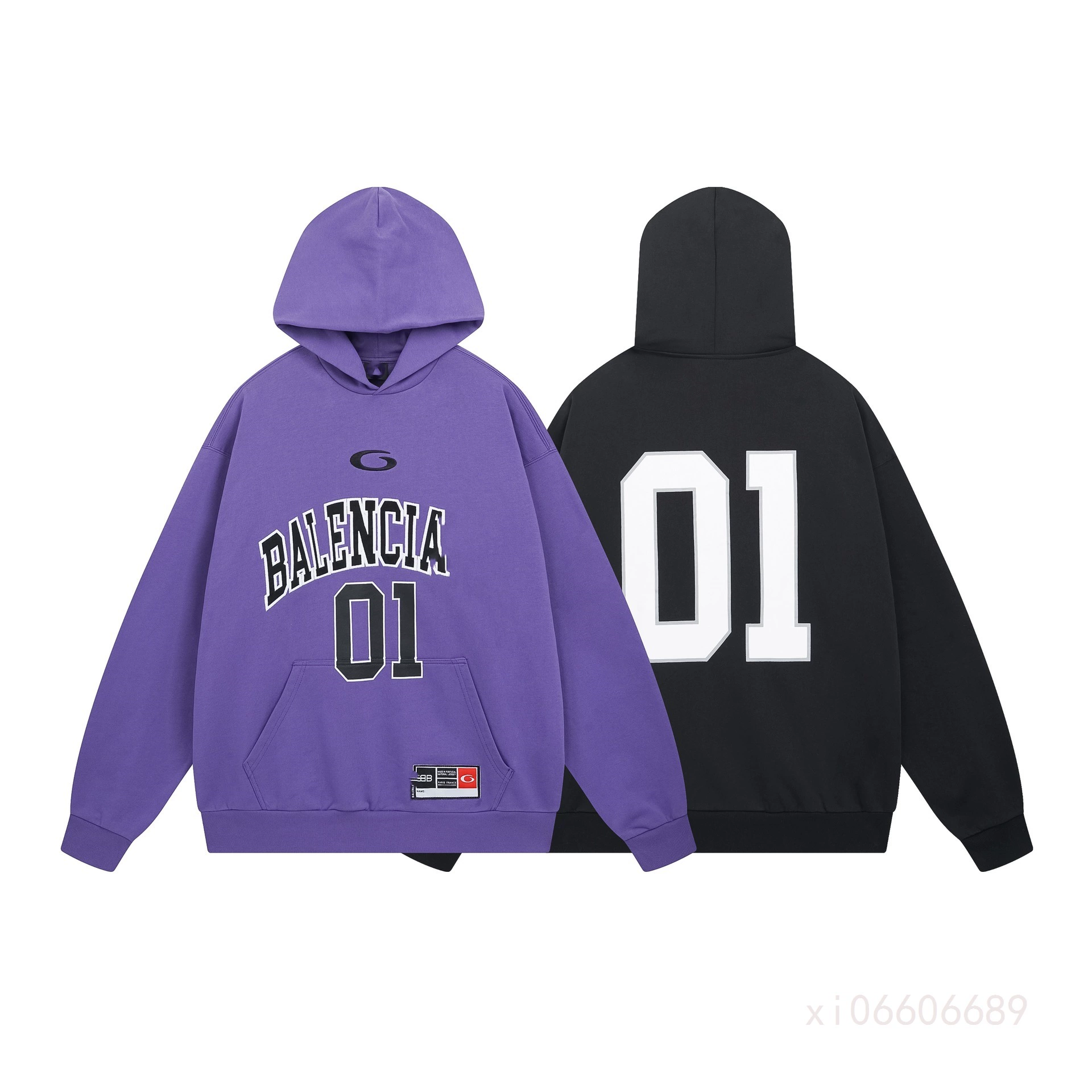 Paris B's 24, осенне-зимний новый стиль 01, баскетбольная форма, толстовка с капюшоном и длинными рукавами с вышивкой и принтом, одинаковый стиль для пары, дропшиппинг