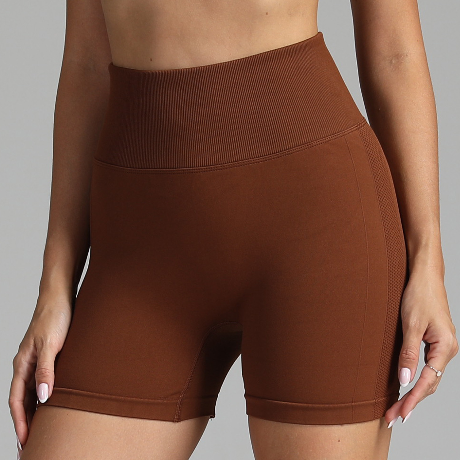Pantalones cortos de yoga de cintura alta para mujer, pantalones cortos deportivos ajustados para correr, pantalones deportivos de secado rápido, pantalones deportivos para fitness, verano
