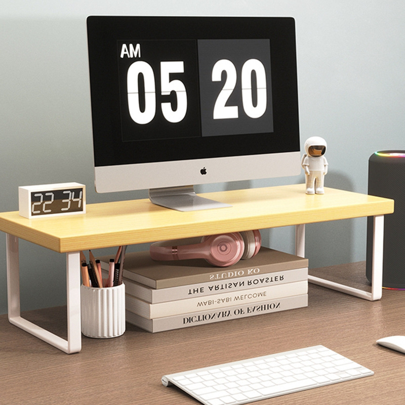 Computer Desktop Monitor Rack Office Dormitory Desktop Storage Elevated Screen Bracket Suspension Rack