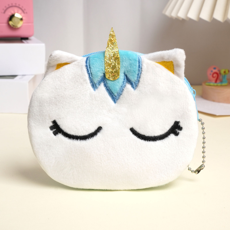 韓国語版 ins 漫画コイン小銭入れ女性かわいい学生ポータブルミニぬいぐるみヘッドフォンバッグキーバッグ|undefined