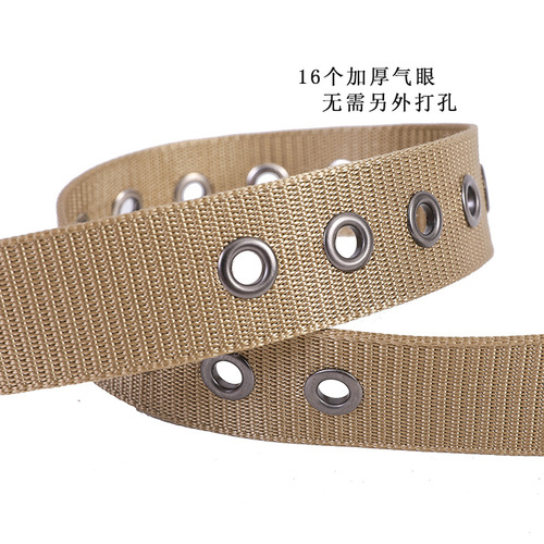 Nylon pin buckle 16 hole street stall belt running arena tactical belt manufacturer has large supply and preferential treatment