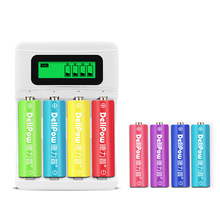 德力普彩虹5号7号镍氢充电电池aaa1.2V玩具鼠标闹钟遥控电池可用