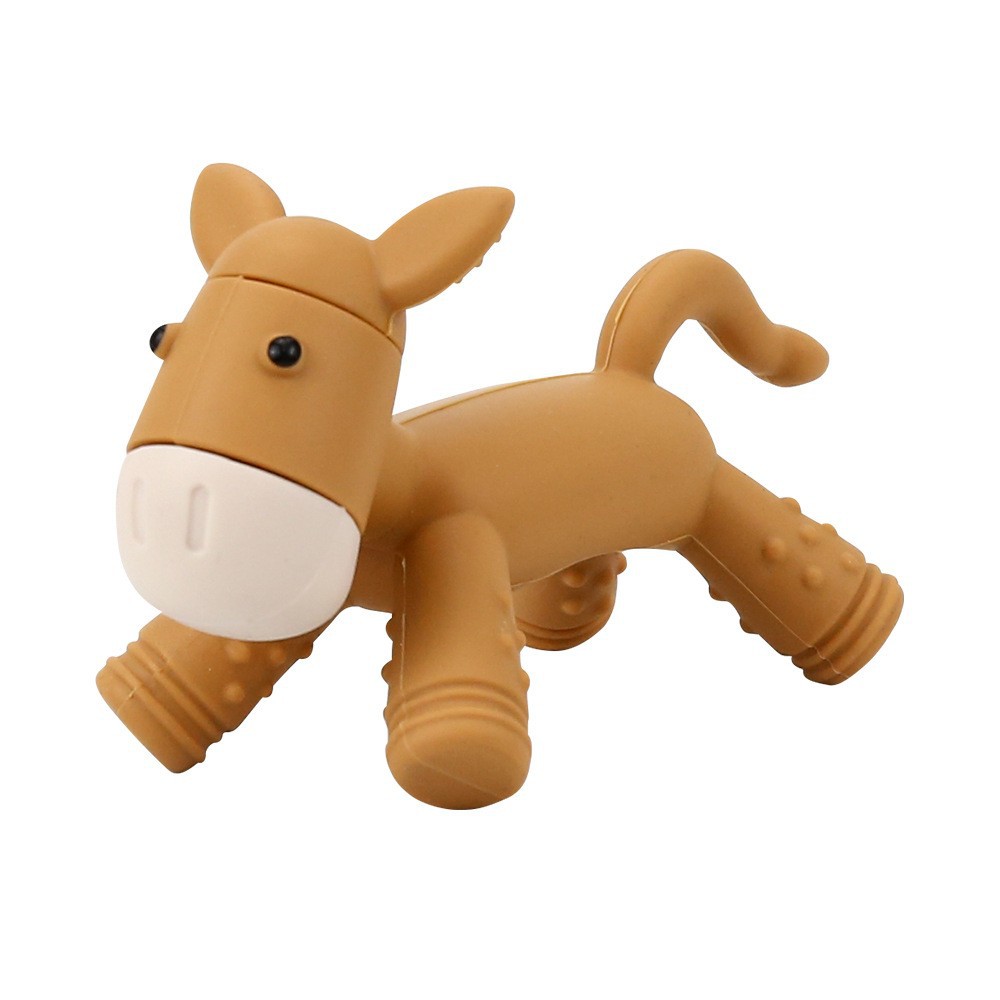 Little donkey teether yellow