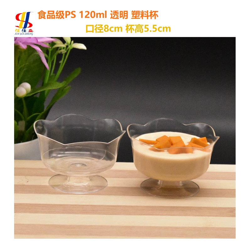 Disposable wineglass, champagne glass, transparent plastic mousse