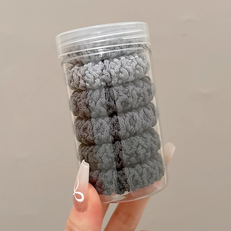 Alta elasticidad gruesa y gruesa cuerda de cabeza de anillo de cabello para mujeres 2025 nuevo otoño y invierno alta cuerda de cabello de cola de cabello atada banda elástica de cabello